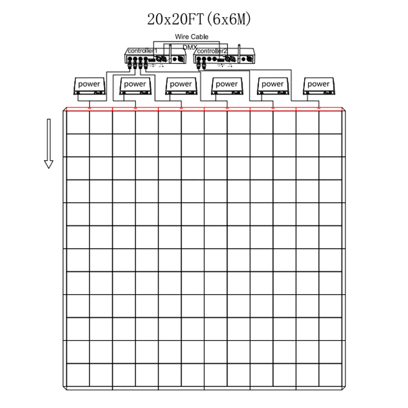 🔥 20x20 LED Infinity & Solid Top Dance Floor – Wireless, Durable, and Event-Ready