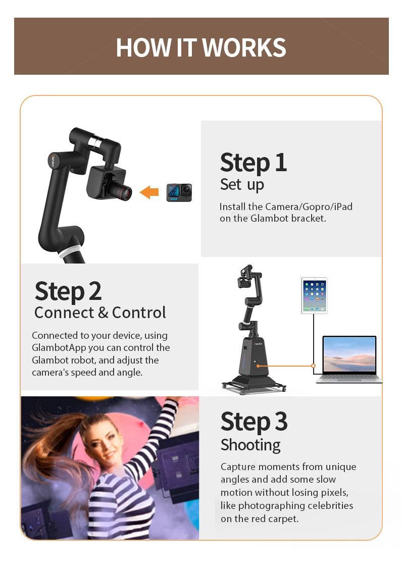 GlamArm Robotic Photobooth – Shop Black Oscars Robot Arm