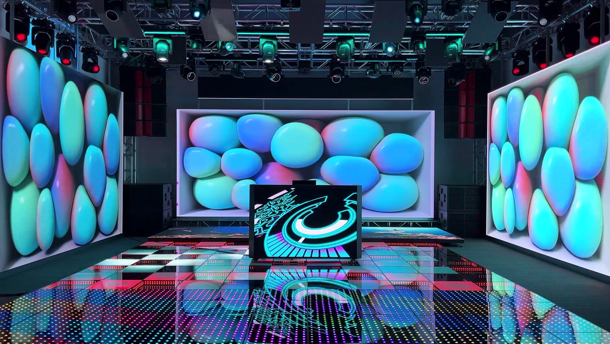 The Ultimate LED Screen DJ Booth Facade (Trim Corner)