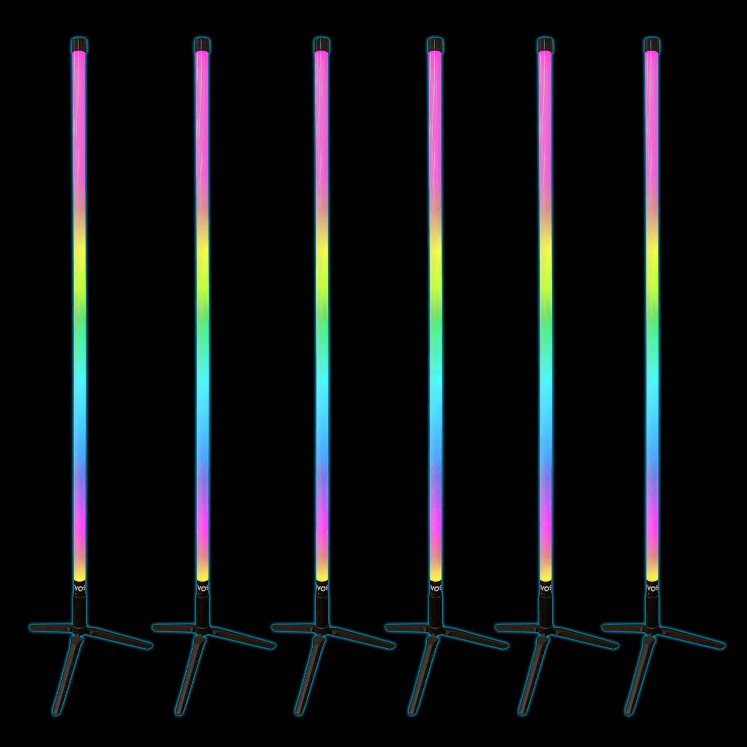 RGB Tube Bar Lights (Set Of 6)