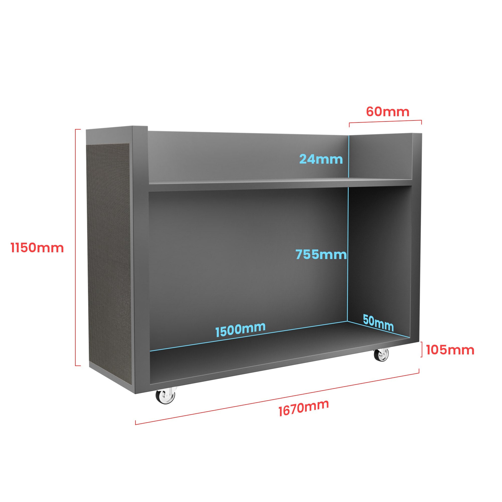 The Ultimate LED Screen DJ Booth Facade (Trim Corner)