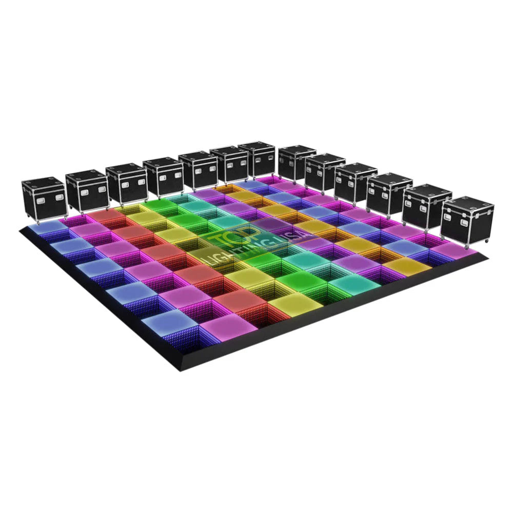 🔥 20x20 LED Infinity & Solid Top Dance Floor – Wireless, Durable, and Event-Ready