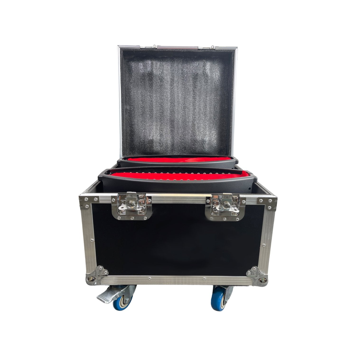Artificial Set of 2 Silk Fire Flame Effect LED Light with Road Case (2 Sets)