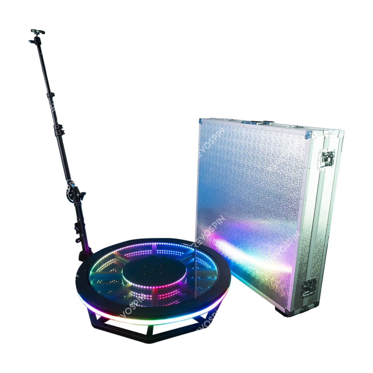 RevoSpin Infinite LED RAL-6 Round 360 Photo Booth Deluxe Package (AUTOMATIC SPIN)