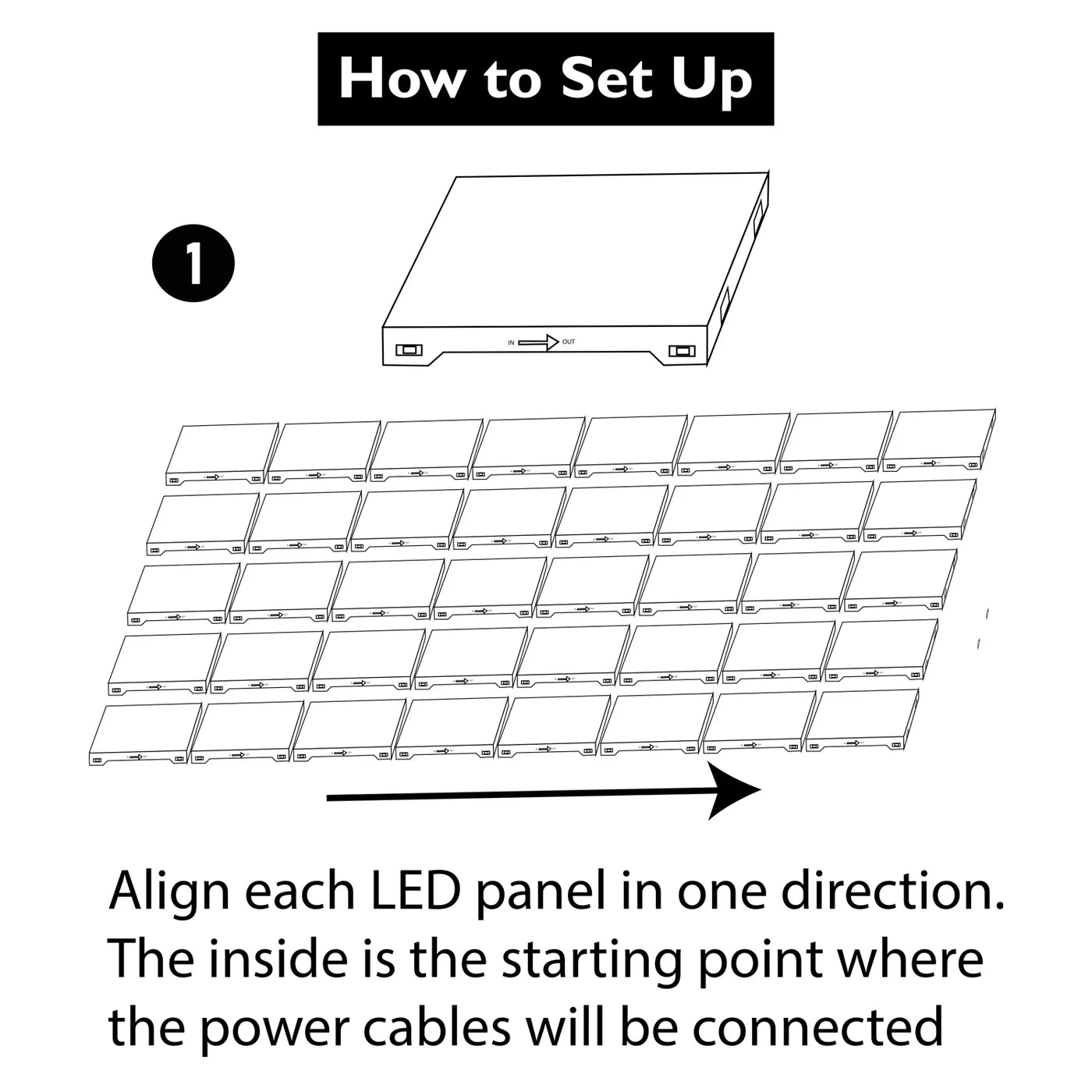20x20 Pixel LED Dance Floor – 144 RGB Panels | Wireless & Magnetic