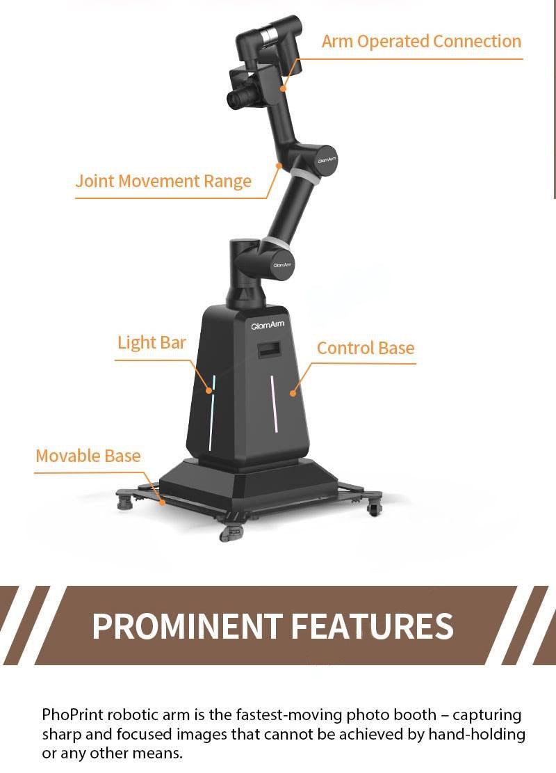 GlamArm Robotic Photobooth – Shop Black Oscars Robot Arm