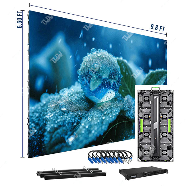P2.6 LED Indoor Video Wall – 9.8ft × 6.5ft | 12 Panels | Ultra-Fine Pixel Pitch