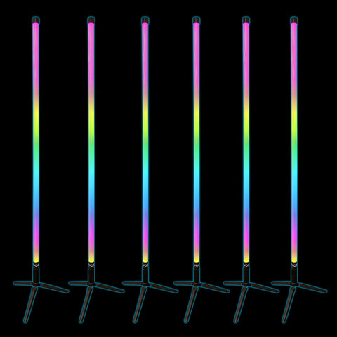 RGB Tube Bar Lights (Set Of 6)