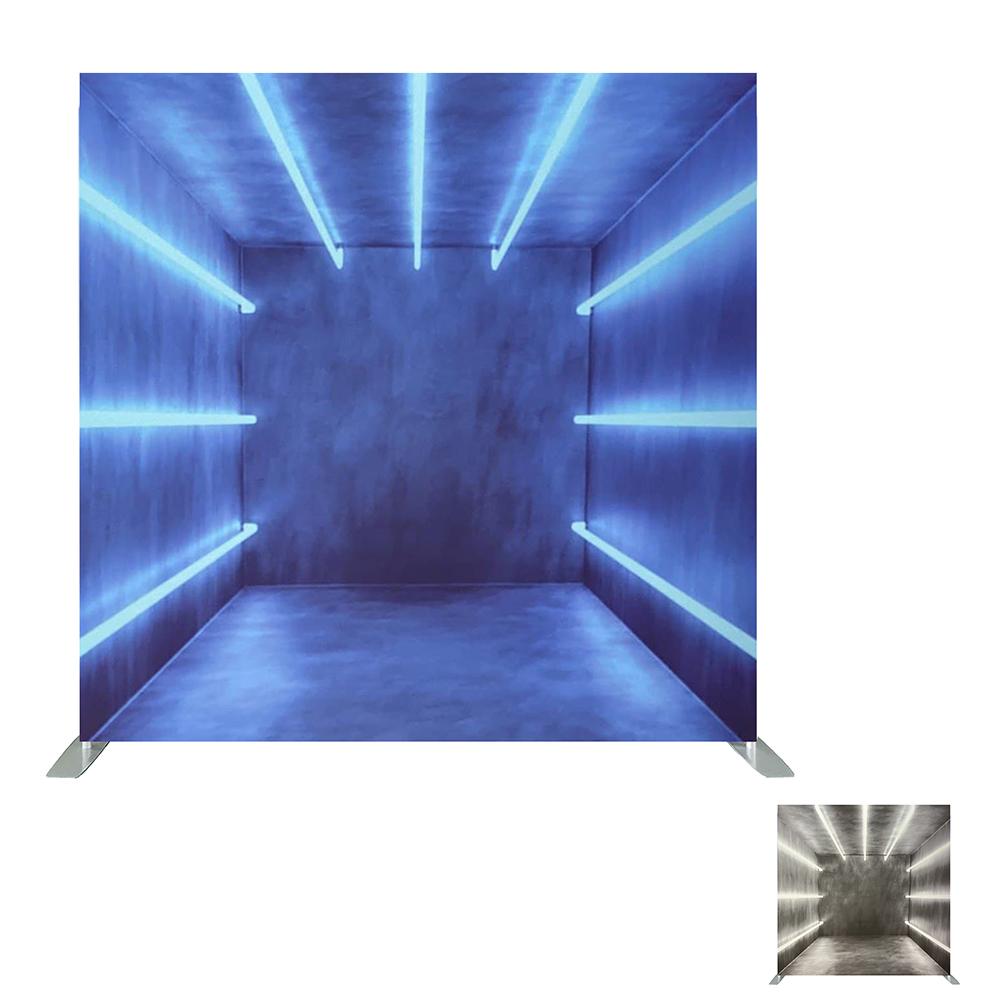 Neon Beam Double Sided Printed Tension Backdrop Set (Frame included)