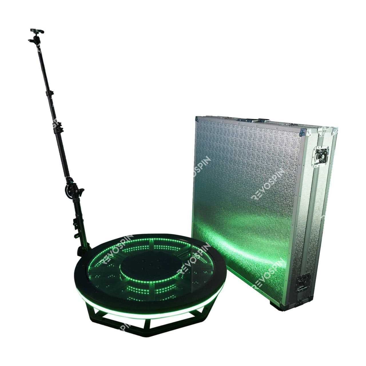 RevoSpin Infinite LED RAL-6 Round 360 Photo Booth Deluxe Package (AUTOMATIC SPIN)